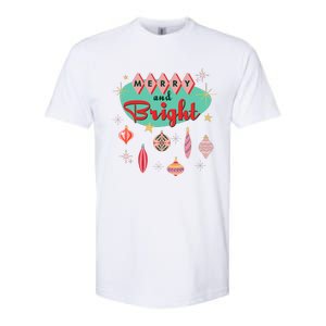 Retro Merry And Bright Mid Century Modern Christmas Ornament Softstyle CVC T-Shirt