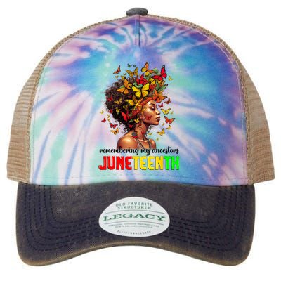 Remembering My Ancestors Juneteenth Legacy Tie Dye Trucker Hat