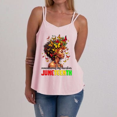 Remembering My Ancestors Juneteenth Women's Strappy Tank