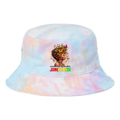 Remembering My Ancestors Juneteenth Tie Dye Newport Bucket Hat