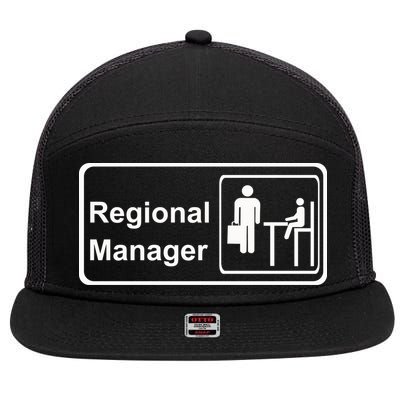 Regional Manager Assistant To The Regional Manager Matching 7 Panel Mesh Trucker Snapback Hat