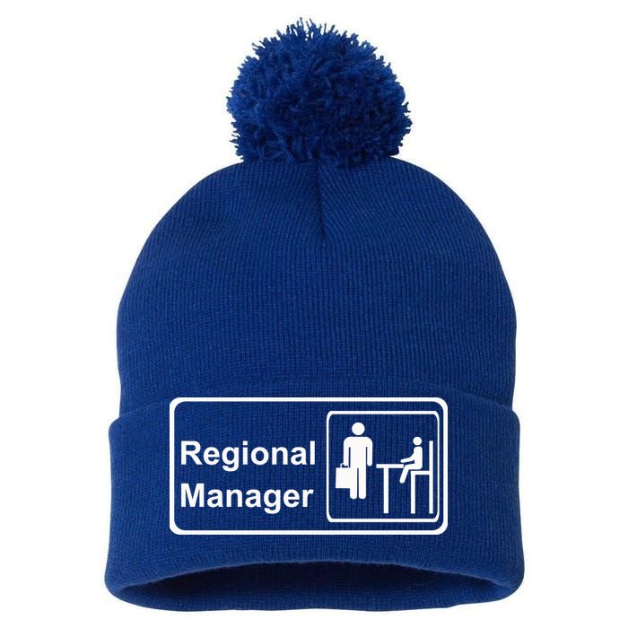 Regional Manager Assistant To The Regional Manager Matching Pom Pom 12in Knit Beanie