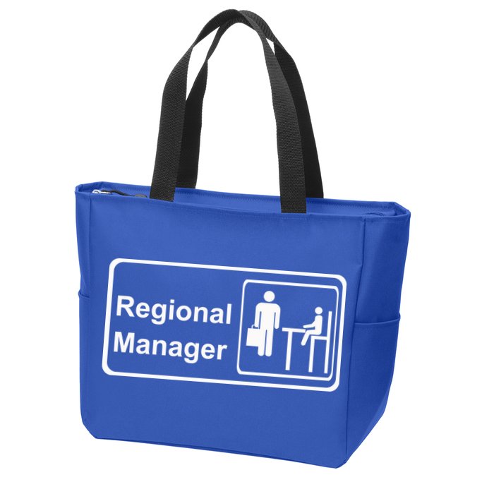 Regional Manager Assistant To The Regional Manager Matching Zip Tote Bag