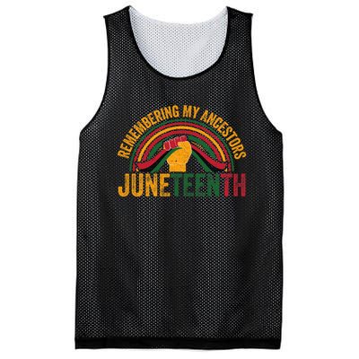 Remembering My Ancestors African American Black Freedom Mesh Reversible Basketball Jersey Tank