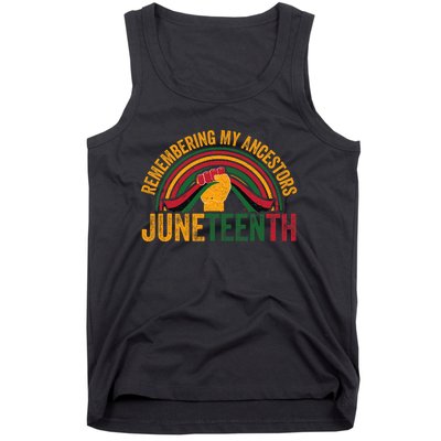 Remembering My Ancestors African American Black Freedom Tank Top