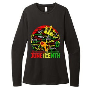 Remembering My Ancestors Juneteenth Celebrate Black Womens Womens CVC Long Sleeve Shirt