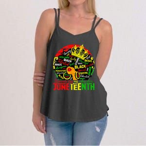 Remembering My Ancestors Juneteenth Celebrate Black Womens Women's Strappy Tank