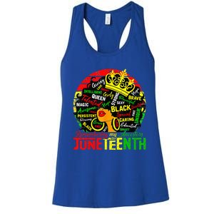 Remembering My Ancestors Juneteenth Celebrate Black Womens Women's Racerback Tank