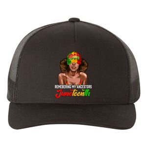 Remembering My Ancestors Juneteenth Celebrate Black Women Yupoong Adult 5-Panel Trucker Hat