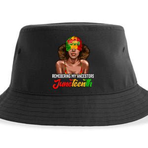 Remembering My Ancestors Juneteenth Celebrate Black Women Sustainable Bucket Hat