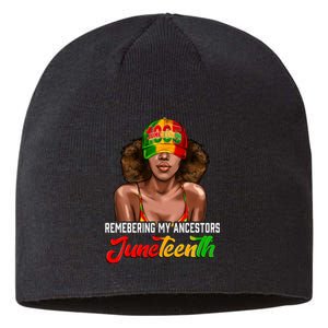 Remembering My Ancestors Juneteenth Celebrate Black Women Sustainable Beanie