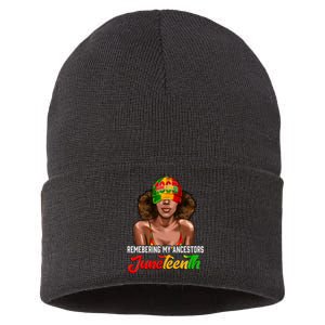 Remembering My Ancestors Juneteenth Celebrate Black Women Sustainable Knit Beanie