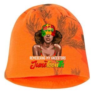 Remembering My Ancestors Juneteenth Celebrate Black Women Kati - Camo Knit Beanie