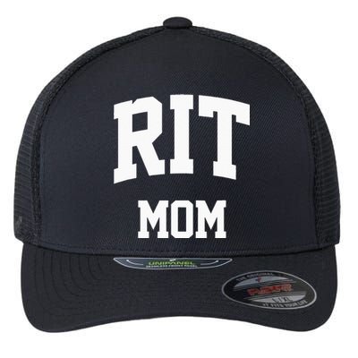 RIT Mom Arch College University Font Flexfit Unipanel Trucker Cap