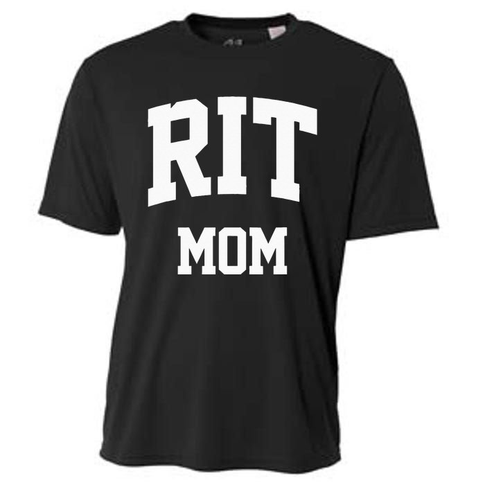 RIT Mom Arch College University Font Cooling Performance Crew T-Shirt