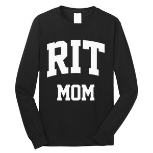 RIT Mom Arch College University Font Long Sleeve Shirt