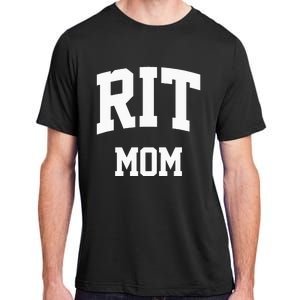 RIT Mom Arch College University Font Adult ChromaSoft Performance T-Shirt