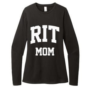 RIT Mom Arch College University Font Womens CVC Long Sleeve Shirt