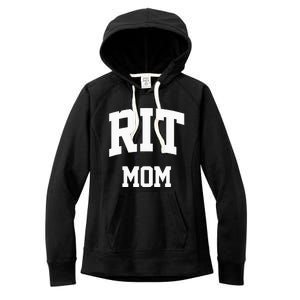 RIT Mom Arch College University Font Women's Fleece Hoodie