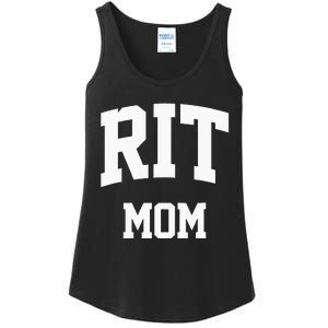 RIT Mom Arch College University Font Ladies Essential Tank