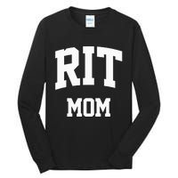 RIT Mom Arch College University Font Tall Long Sleeve T-Shirt