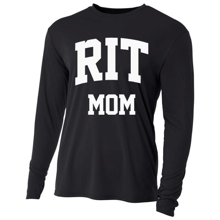 RIT Mom Arch College University Font Cooling Performance Long Sleeve Crew