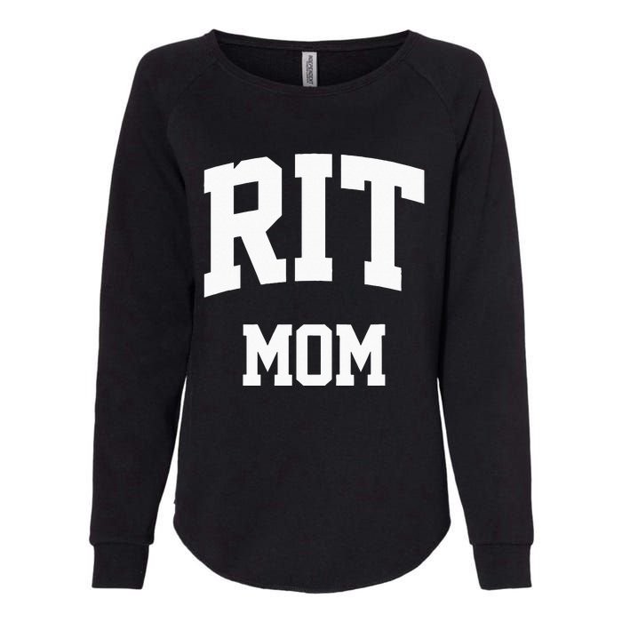 RIT Mom Arch College University Font Womens California Wash Sweatshirt