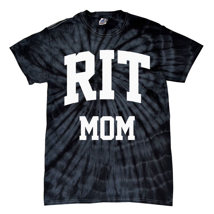 RIT Mom Arch College University Font Tie-Dye T-Shirt