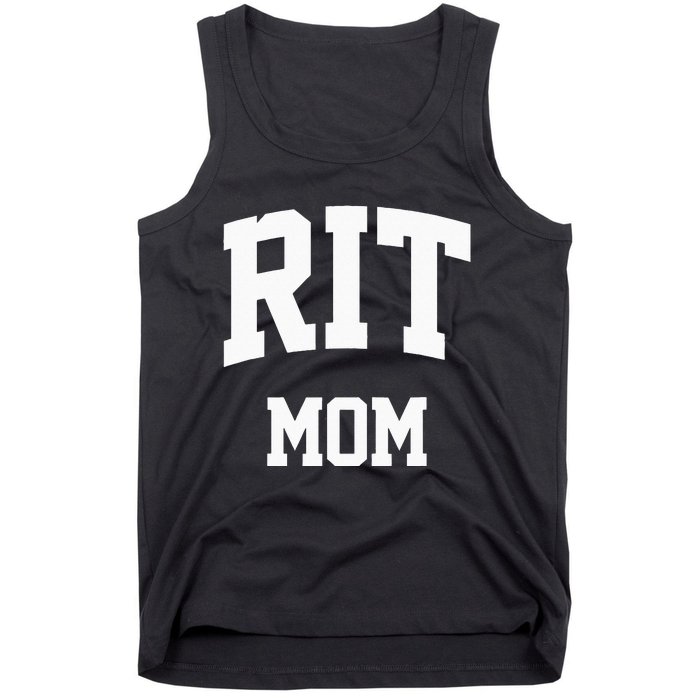 RIT Mom Arch College University Font Tank Top