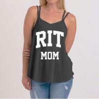 RIT Mom Arch College University Font Women's Strappy Tank