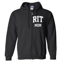 RIT Mom Arch College University Font Full Zip Hoodie