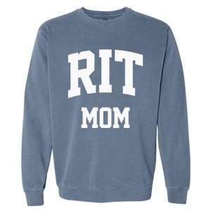 RIT Mom Arch College University Font Garment-Dyed Sweatshirt