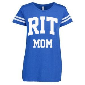 RIT Mom Arch College University Font Enza Ladies Jersey Football T-Shirt