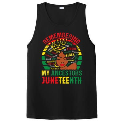 Remembering My Ancestors Juneteenth Black  PosiCharge Competitor Tank