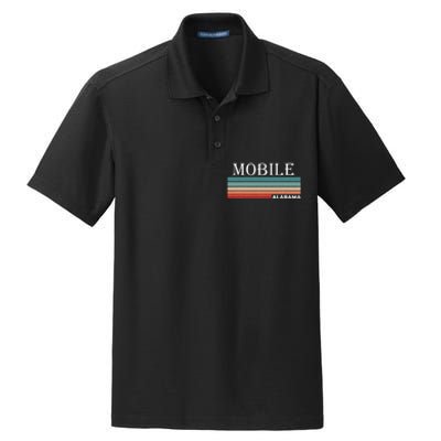 Retro Mobile Alabama Al Souvenir Gift Dry Zone Grid Polo