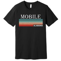 Retro Mobile Alabama Al Souvenir Gift Premium T-Shirt