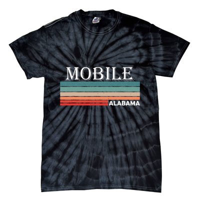 Retro Mobile Alabama Al Souvenir Gift Tie-Dye T-Shirt