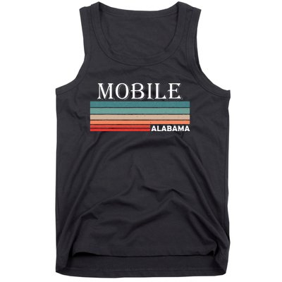 Retro Mobile Alabama Al Souvenir Gift Tank Top