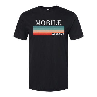 Retro Mobile Alabama Al Souvenir Gift Softstyle CVC T-Shirt