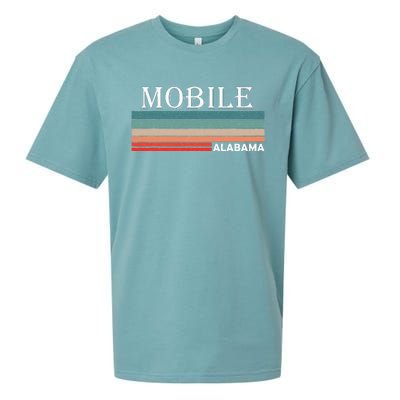 Retro Mobile Alabama Al Souvenir Gift Sueded Cloud Jersey T-Shirt