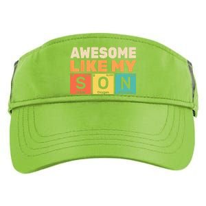 Retro Men Awesome Like My Son Periodic Table Chemistry Gift For Dad Adult Drive Performance Visor