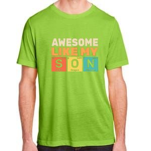 Retro Men Awesome Like My Son Periodic Table Chemistry Gift For Dad Adult ChromaSoft Performance T-Shirt