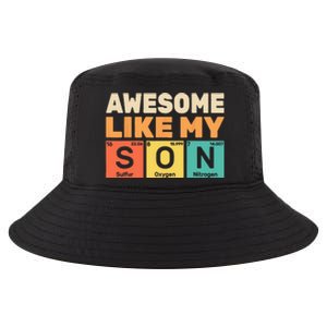 Retro Men Awesome Like My Son Periodic Table Chemistry Gift For Dad Cool Comfort Performance Bucket Hat