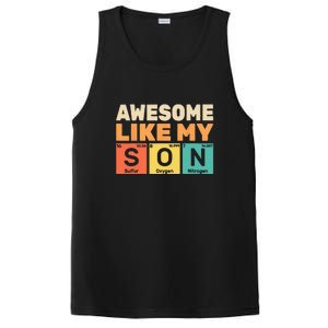 Retro Men Awesome Like My Son Periodic Table Chemistry Gift For Dad PosiCharge Competitor Tank