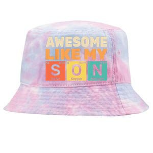 Retro Men Awesome Like My Son Periodic Table Chemistry Gift For Dad Tie-Dyed Bucket Hat