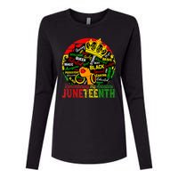 Remembering My Ancestors Juneteenth Celebrate Black Women Womens Cotton Relaxed Long Sleeve T-Shirt