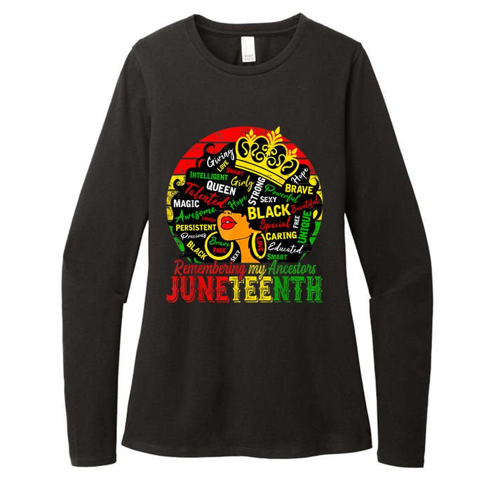 Remembering My Ancestors Juneteenth Celebrate Black Women Womens CVC Long Sleeve Shirt