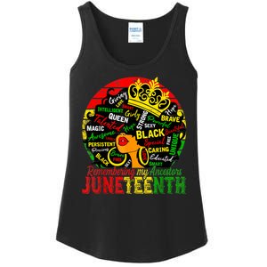 Remembering My Ancestors Juneteenth Celebrate Black Women Ladies Essential Tank