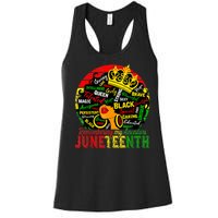 Remembering My Ancestors Juneteenth Celebrate Black Women Women's Racerback Tank