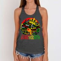 Remembering My Ancestors Juneteenth Celebrate Black Women Women's Knotted Racerback Tank